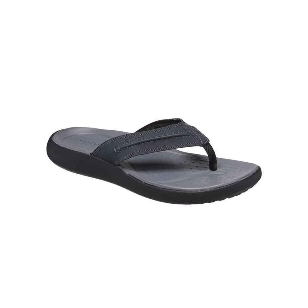 Chinelo Crocs Yukon Vista II Lr Flip Masculino 209332-001 Preto/Cinza