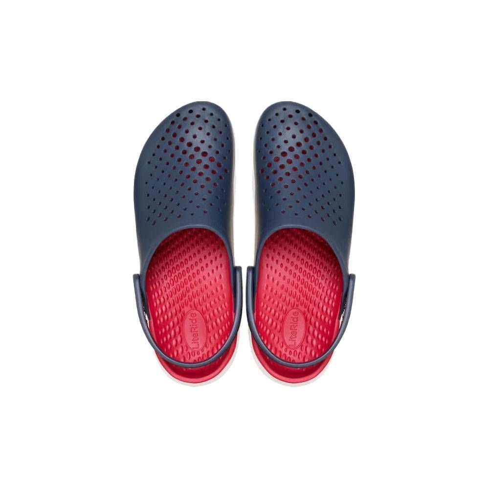 Sandália Crocs Inmotion Clog Unissex 209964-410 Azul Marinho/Vermelho 5