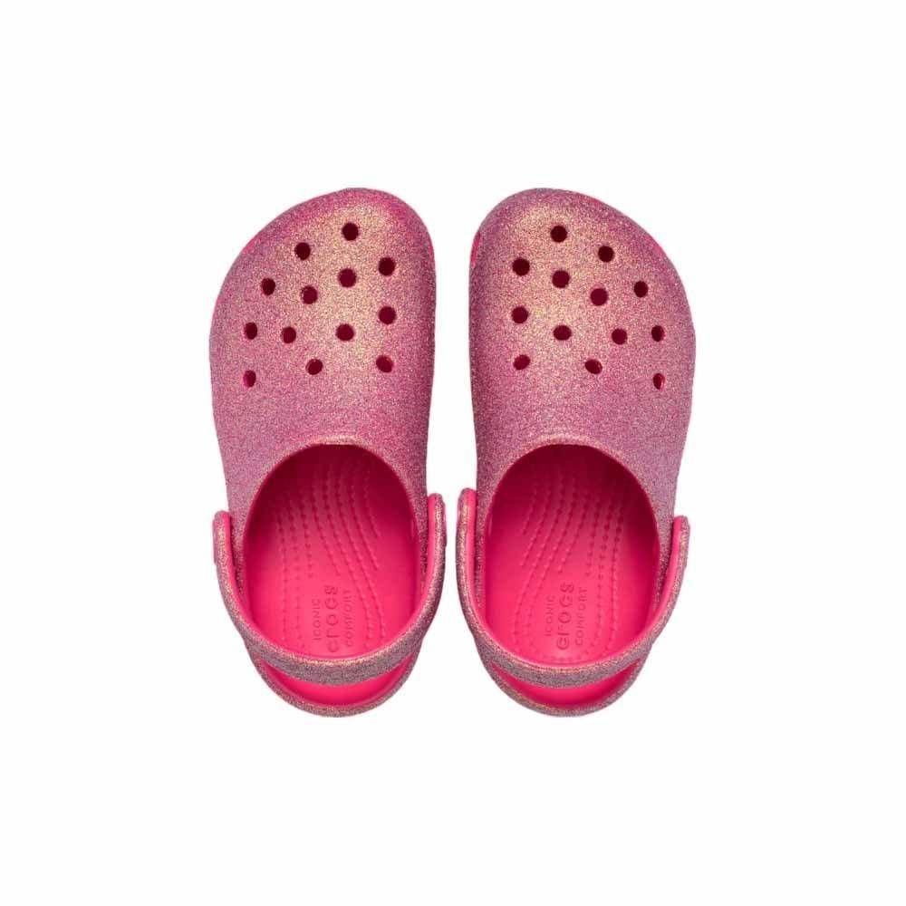Sandália Inf Crocs Classic Iridescent Glitter 210985-6ZQ Rosa 5