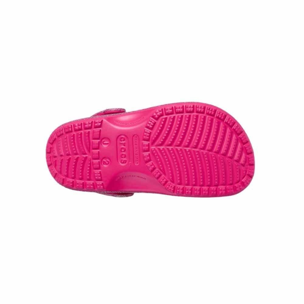 Sandália Juvenil Crocs Classic Iridescent Glitter 210986-6ZQ Rosa 6