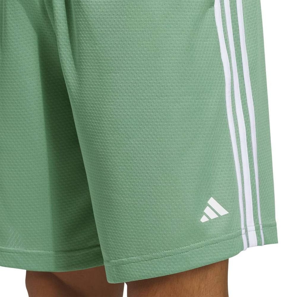 Shorts Adidas 3 Listras Masculino JX0277 Verde/Branco 4