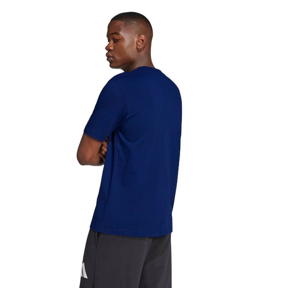 Camiseta Adidas M/C Big Logo Masculina JE8940 Azul/Branco 3