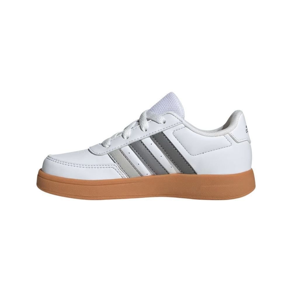 Tênis Juvenil Adidas Breaknet Lifestyle IH8878 Branco/Cinza 2