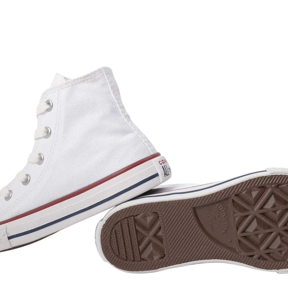 Tênis Juvenil Converse Chuck Taylor All Star CK00040001 Branco/Vermelho 4