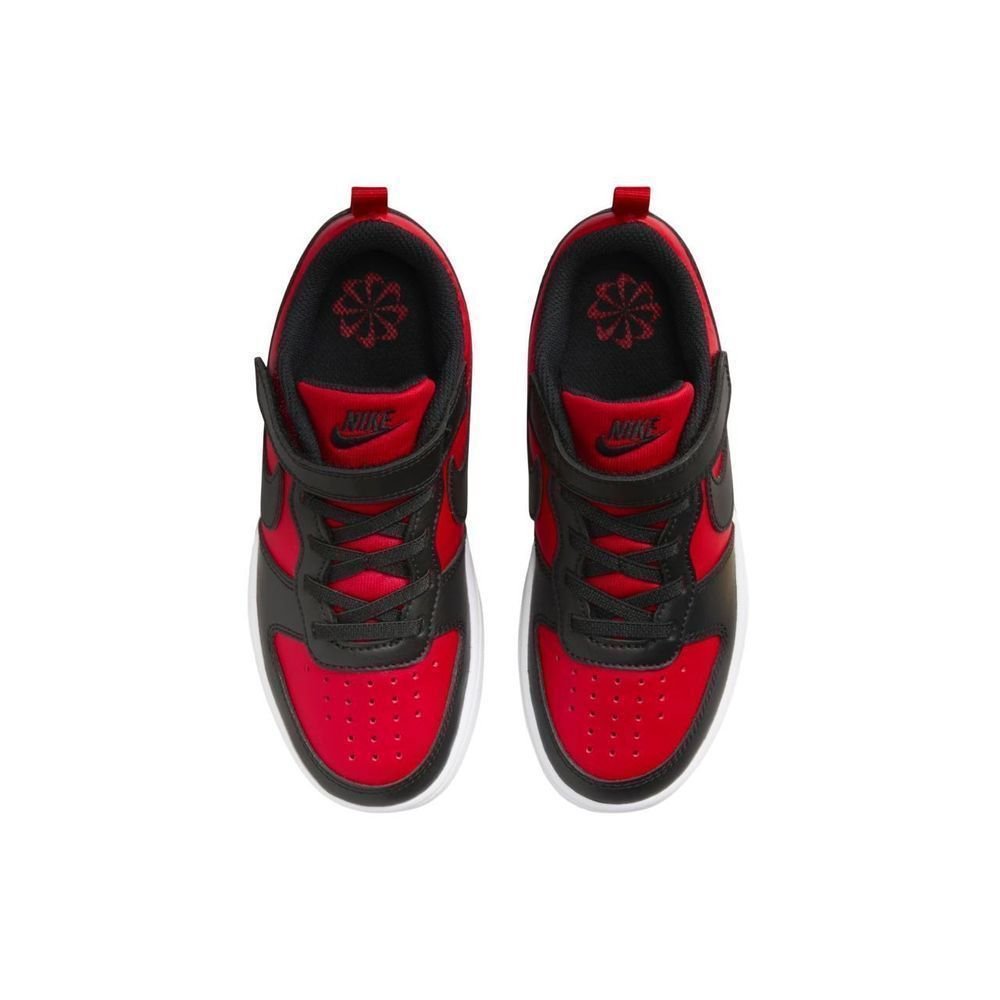 Tênis Juvenil Court Borough Low Recraft DV5457-600 Preto/Vermelho 4