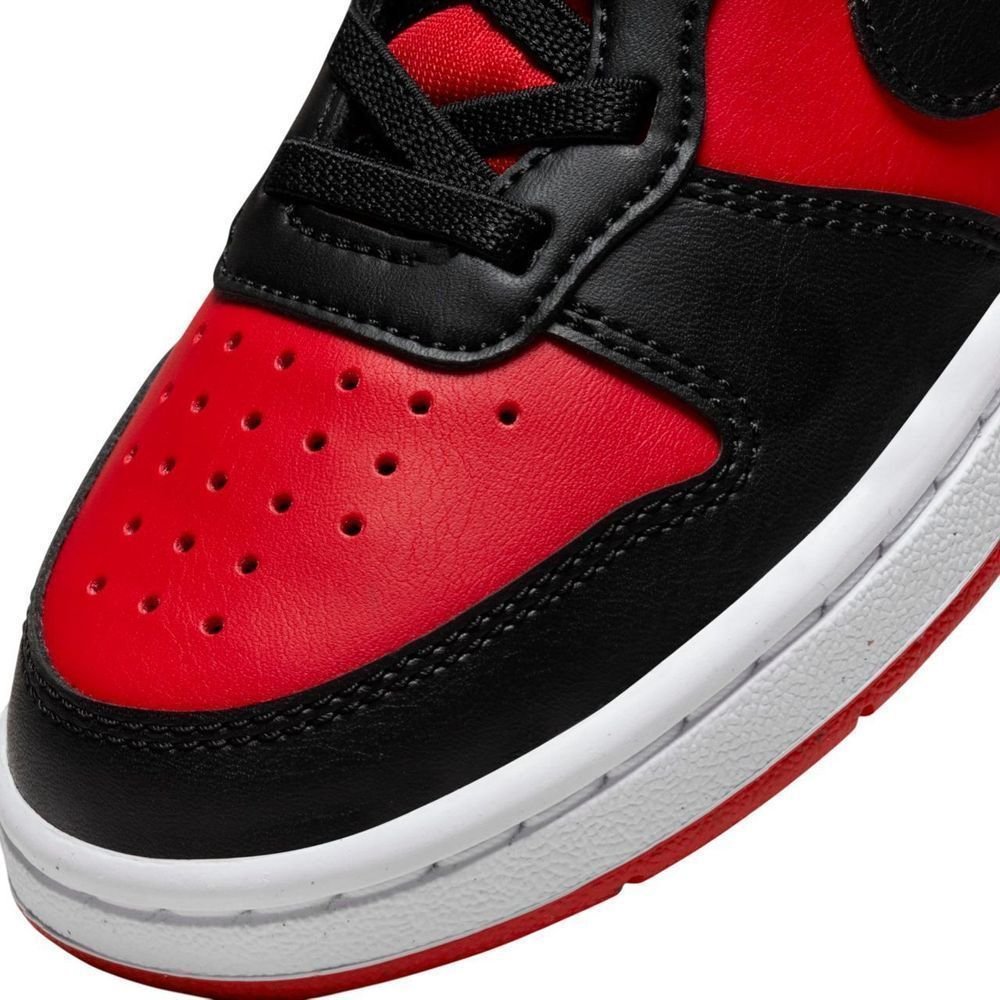 Tênis Juvenil Court Borough Low Recraft DV5457-600 Preto/Vermelho 6