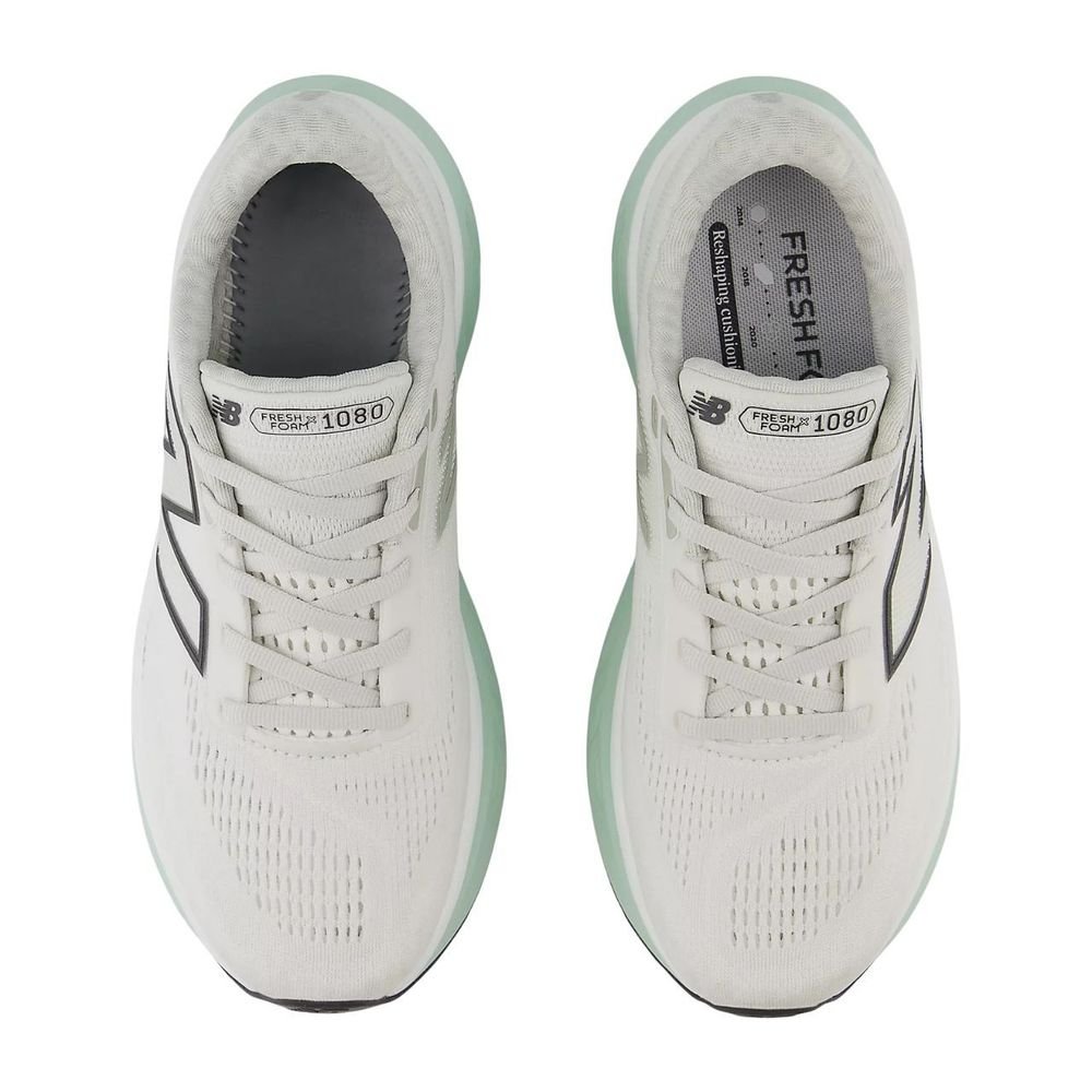 Tênis New Balance Fresh Foam X 1080 V14 Feminino W108014B Cinza/Verde 4