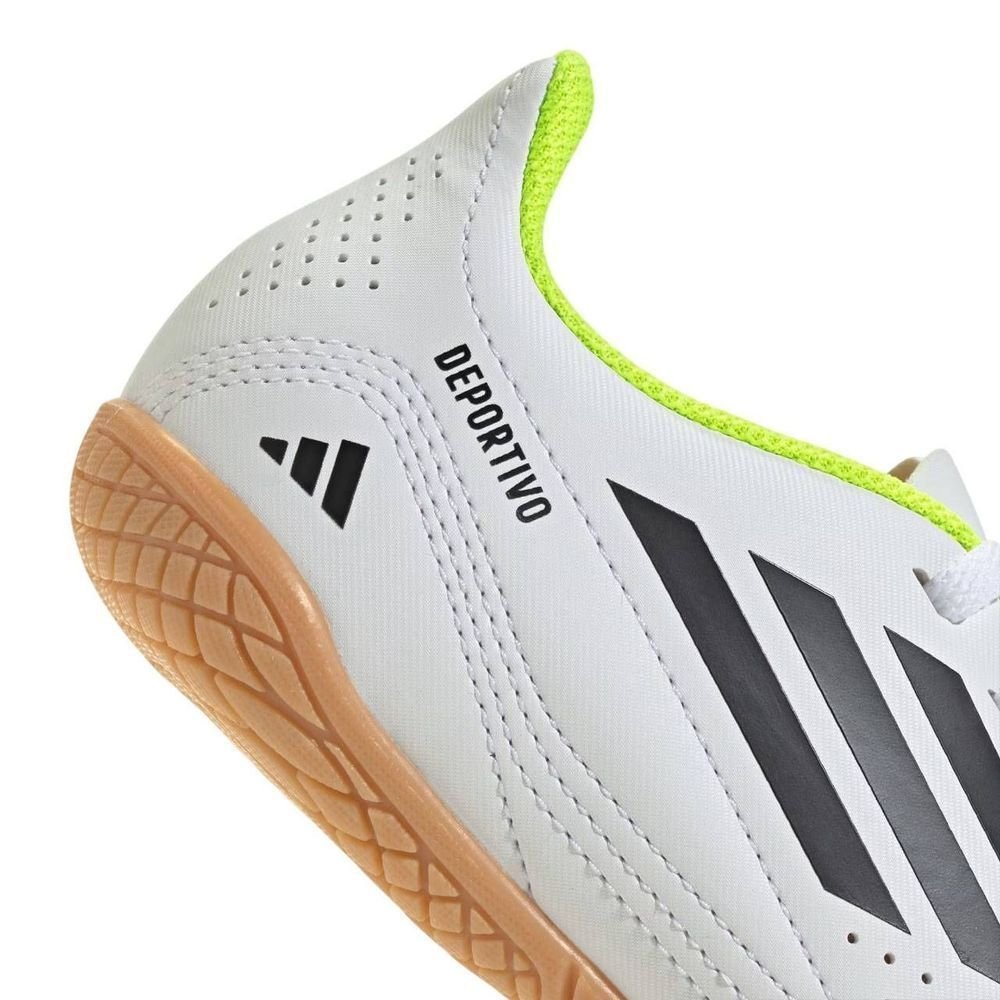 Chuteira Juvenil Adidas Futsal Deportivo III JH8816 Branco 6
