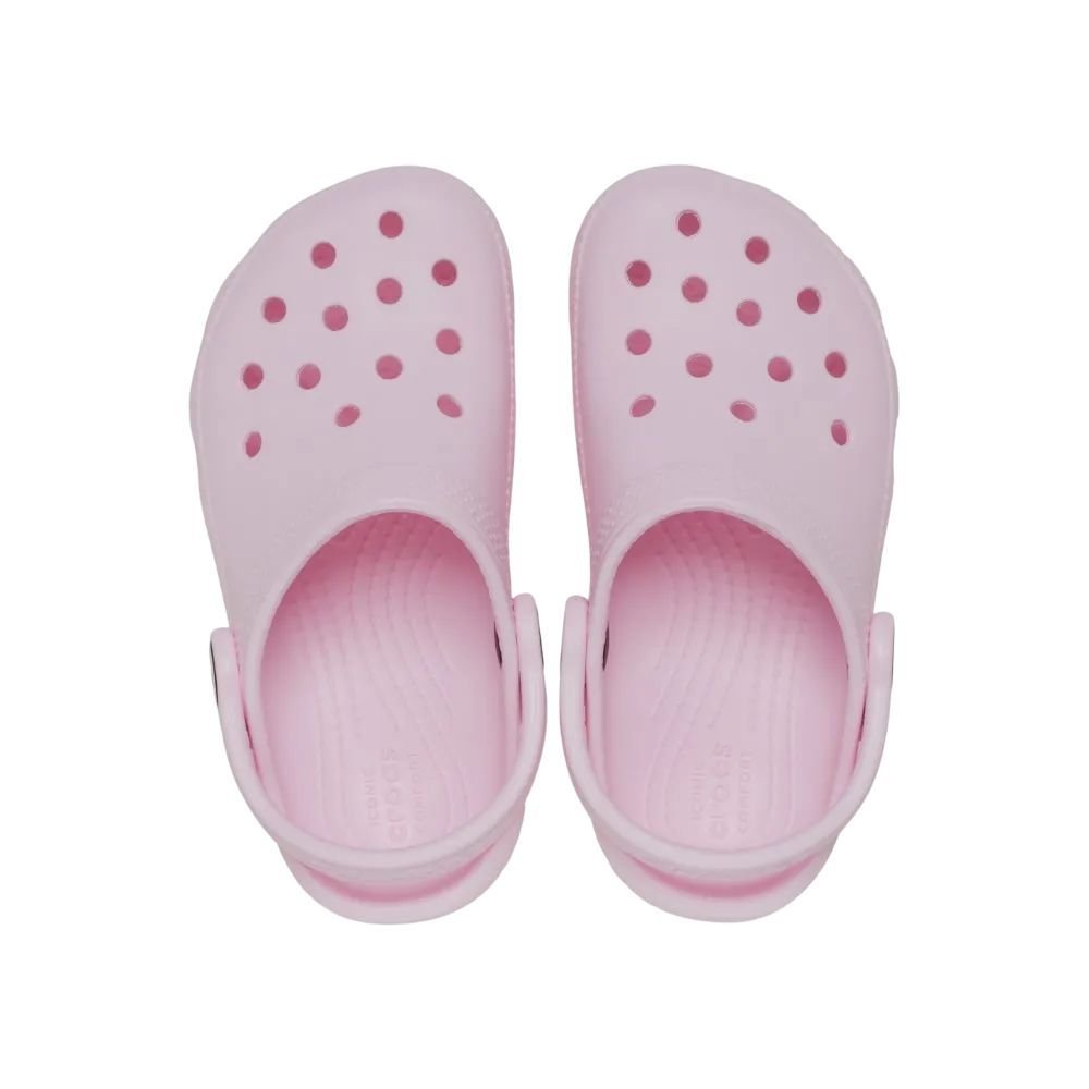 Sandália Juvenil Crocs Classic Clog K 206991-6ZW Rosa Claro 5