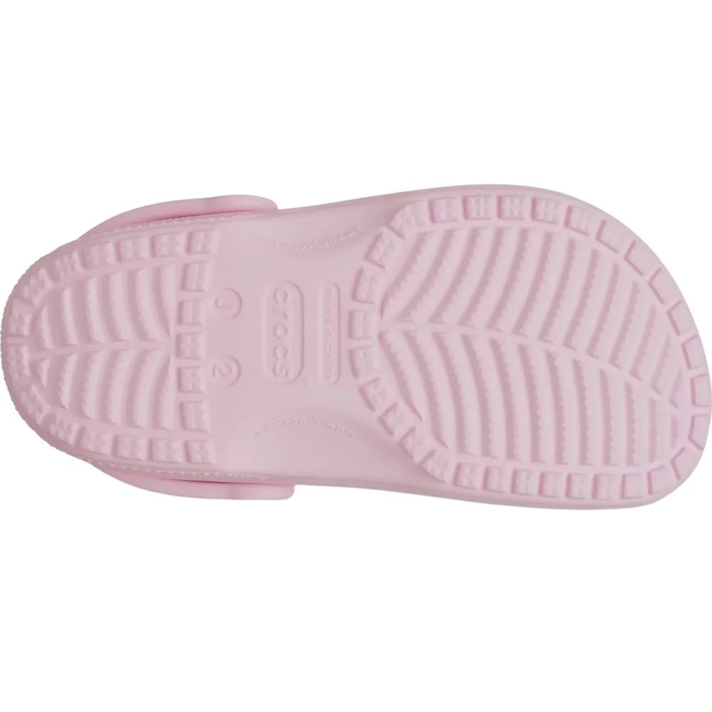 Sandália Juvenil Crocs Classic Clog K 206991-6ZW Rosa Claro 6