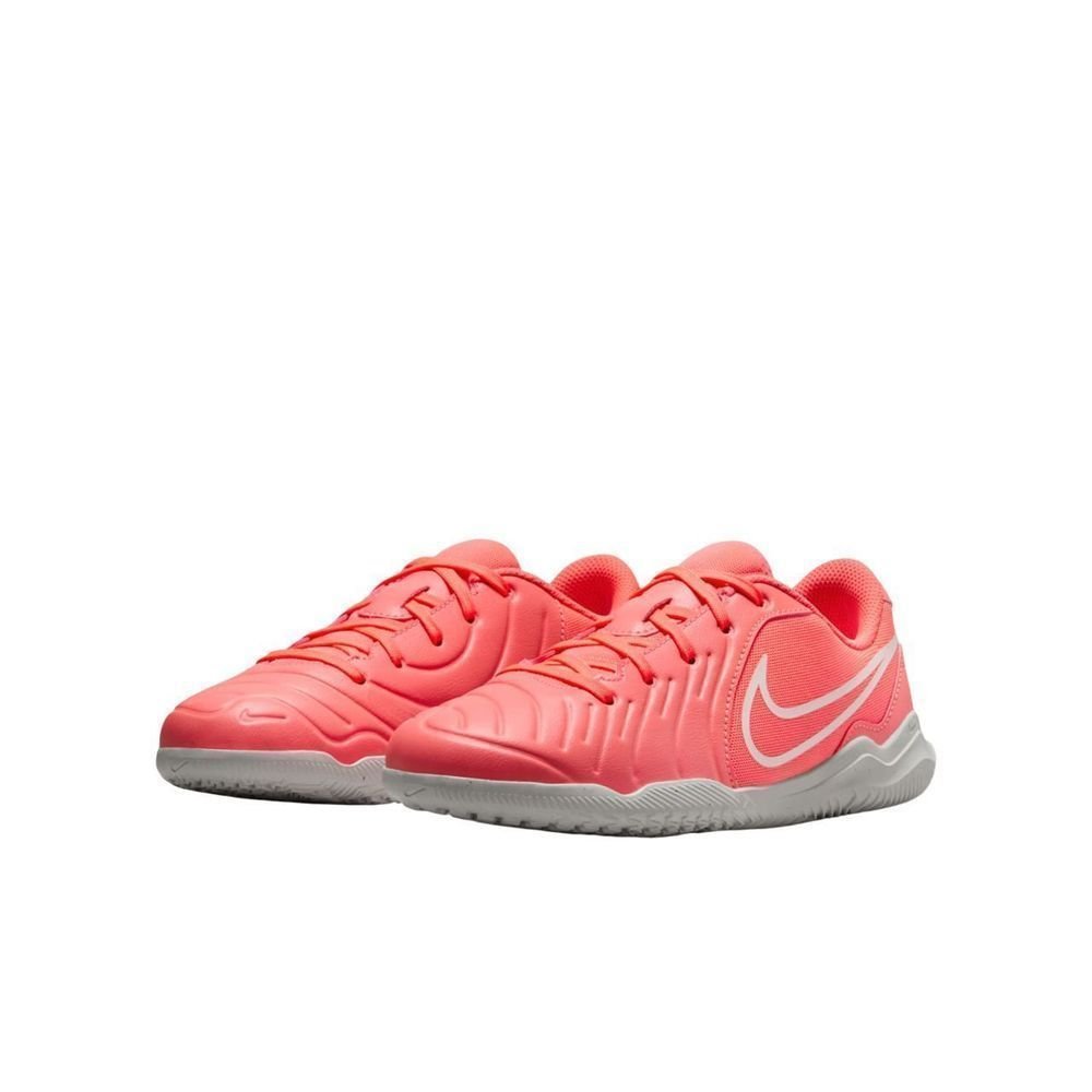 Chuteira Juvenil Nike Futsal Jr Legend 10 Club DV4354-800 Coral/Branco 2