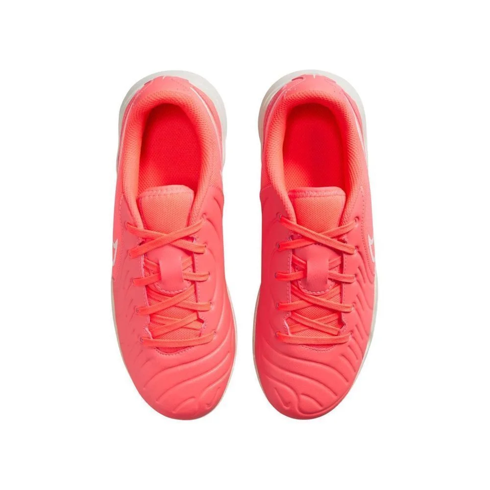 Chuteira Juvenil Nike Futsal Jr Legend 10 Club DV4354-800 Coral/Branco 4
