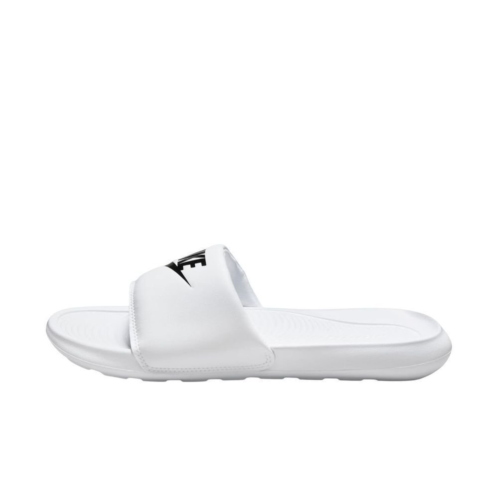 Chinelo Nike Victori One Slide Feminino CN9677-100 Branco/Preto 2