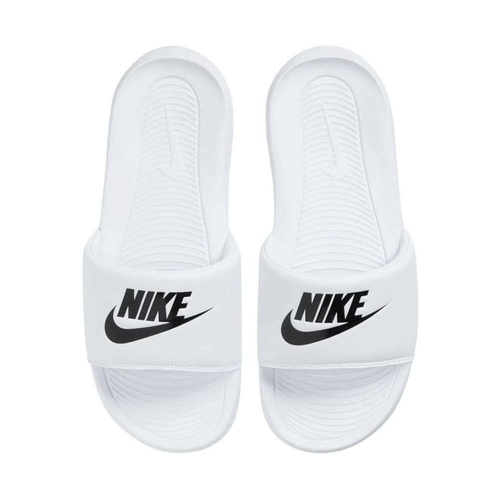 Chinelo Nike Victori One Slide Feminino CN9677-100 Branco/Preto 5