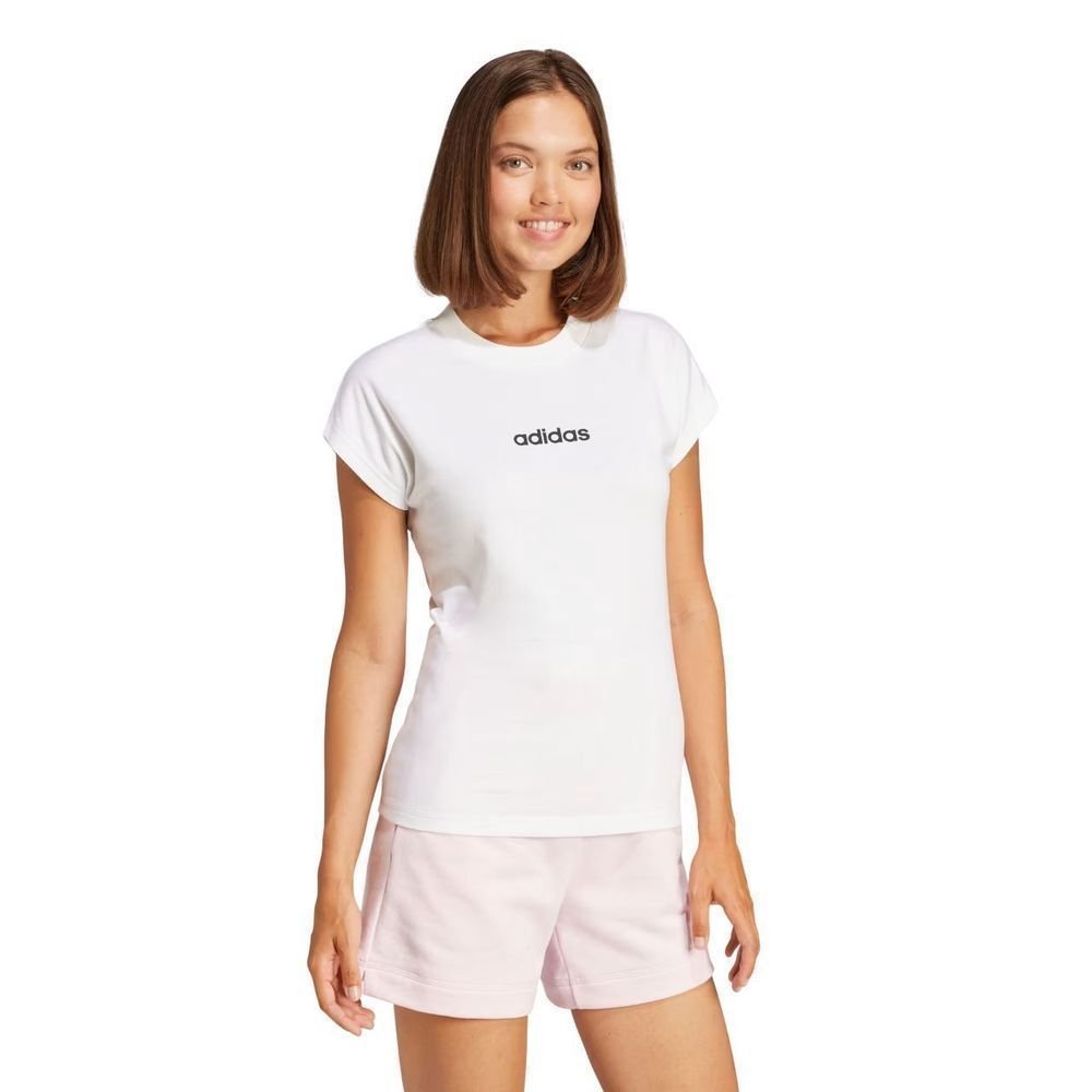Camiseta Adidas M/C Logo Linear Feminina JC8239