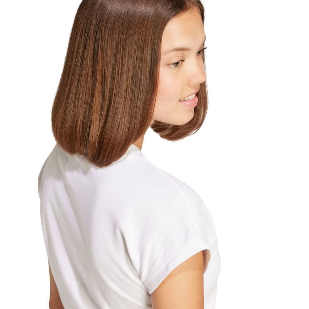 Camiseta Adidas M/C Logo Linear Feminina JC8239 Branco 6