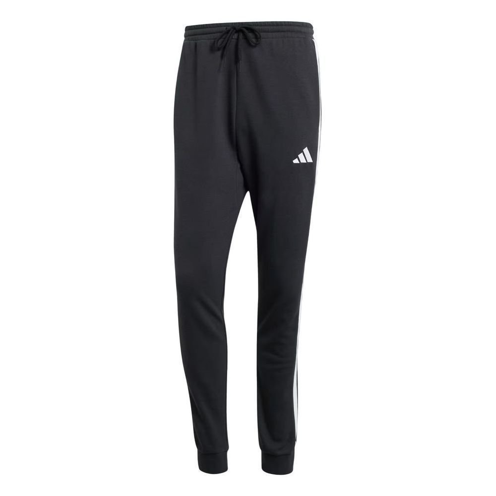 Calça Adidas French Terry 3 Stripes Masculina JD1881 Preto/Branco 1