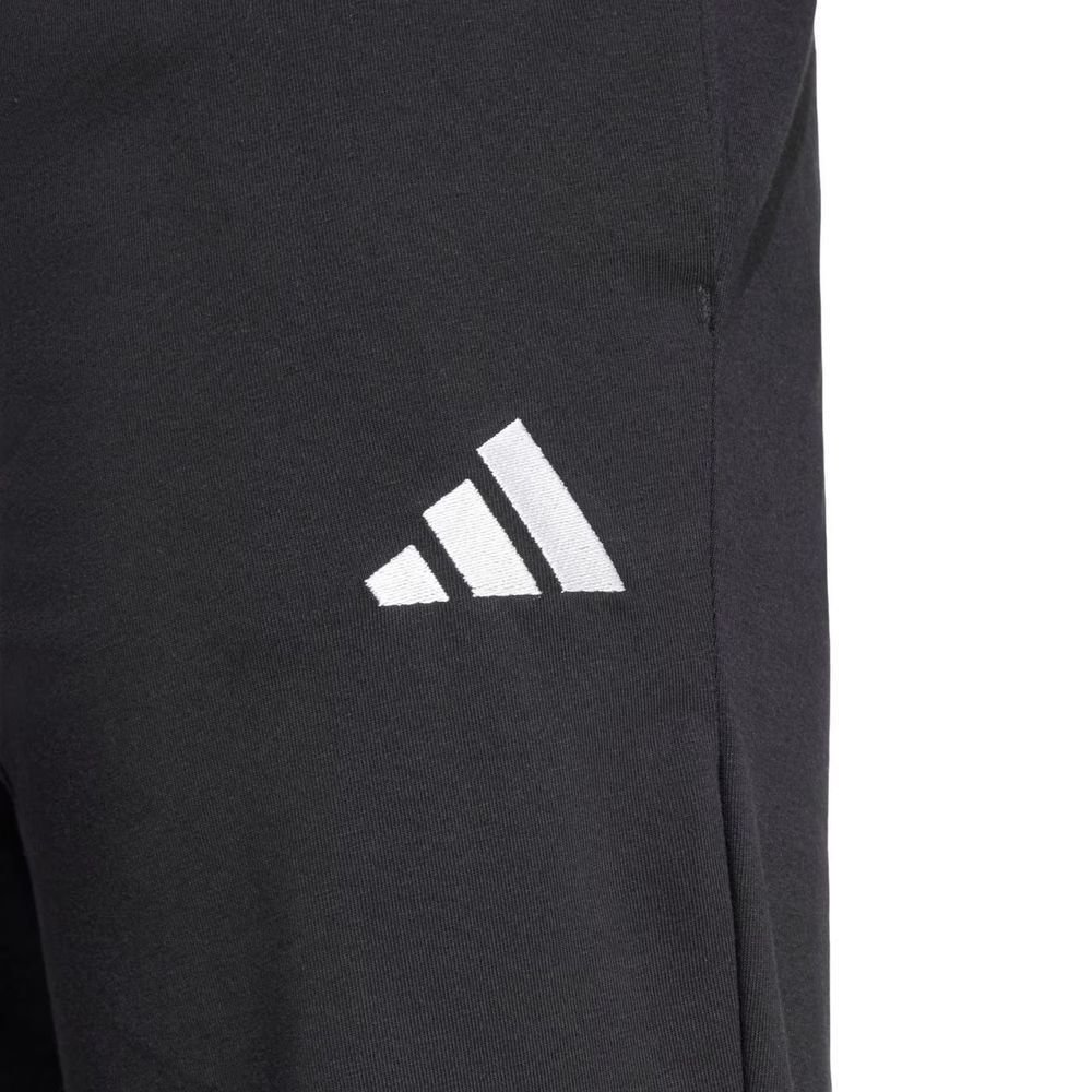 Calça Adidas Small Logo Single Jersey Masculina JF1105 Preto/Branco 5