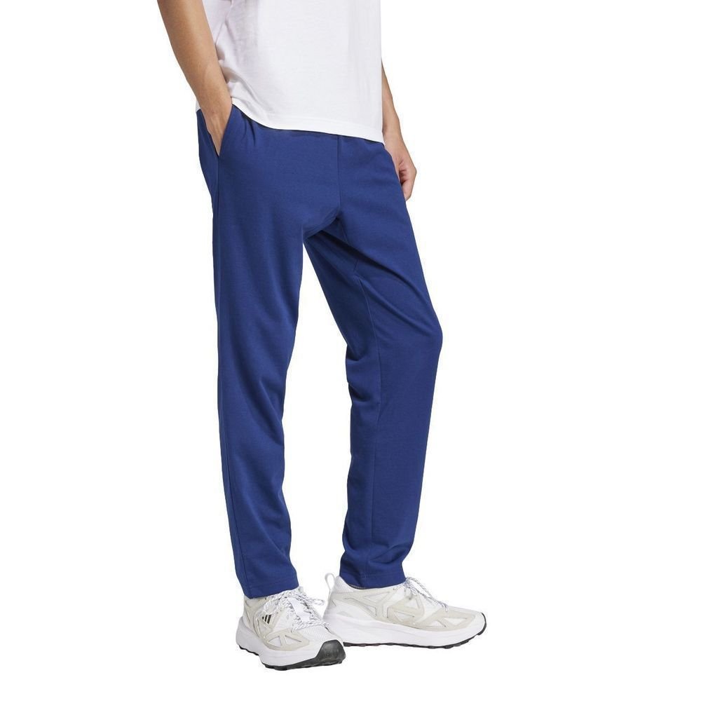 Calça Adidas Small Logo Single Jersey Masculina JF1108 Azul Marinho/Branco 3