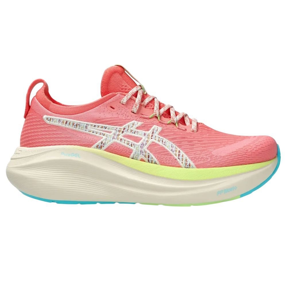 Amanita Tênis Asics Gel Nimbus 27 Feminino 1012B753-701 Coral/Laranja