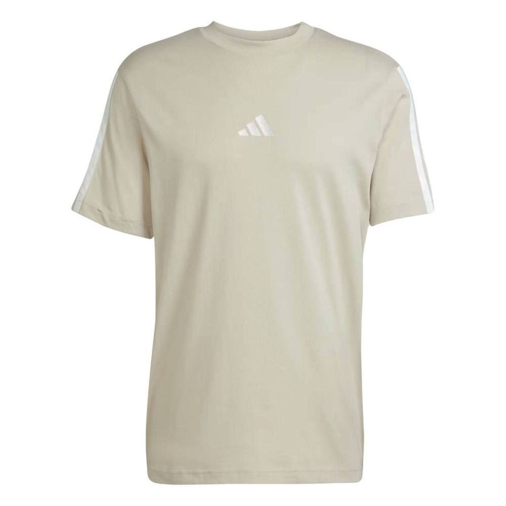 Camiseta Adidas M/C 3 Stripes Masculina JW1955 Bege 3
