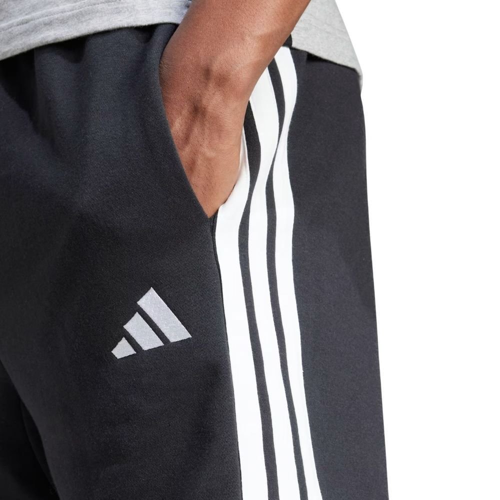 Shorts Adidas 3 Stripes French Terry Masculino JE6414 Preto/Branco 6