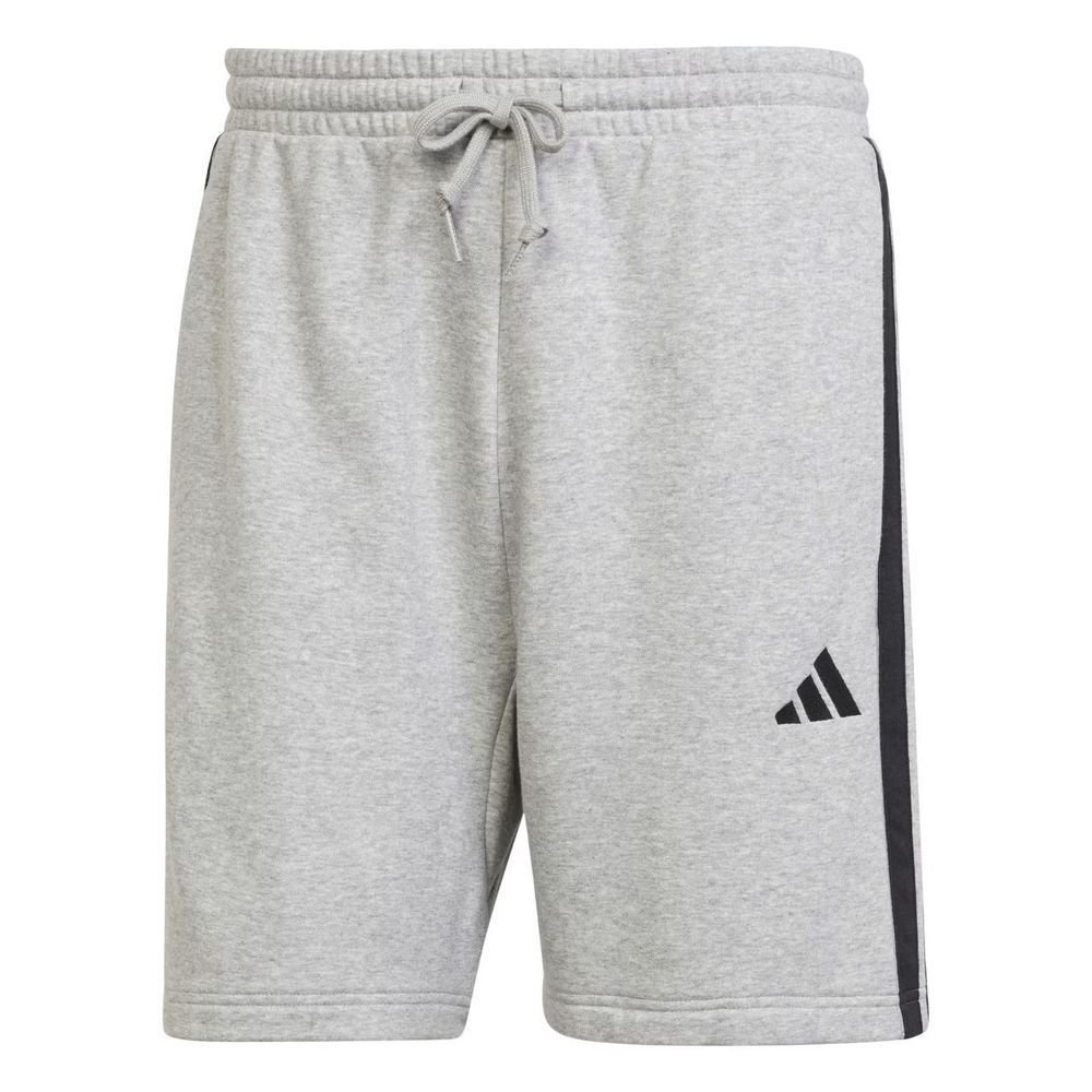 Shorts Adidas 3 Stripes French Terry Masculino JE6419 Cinza/Preto 1