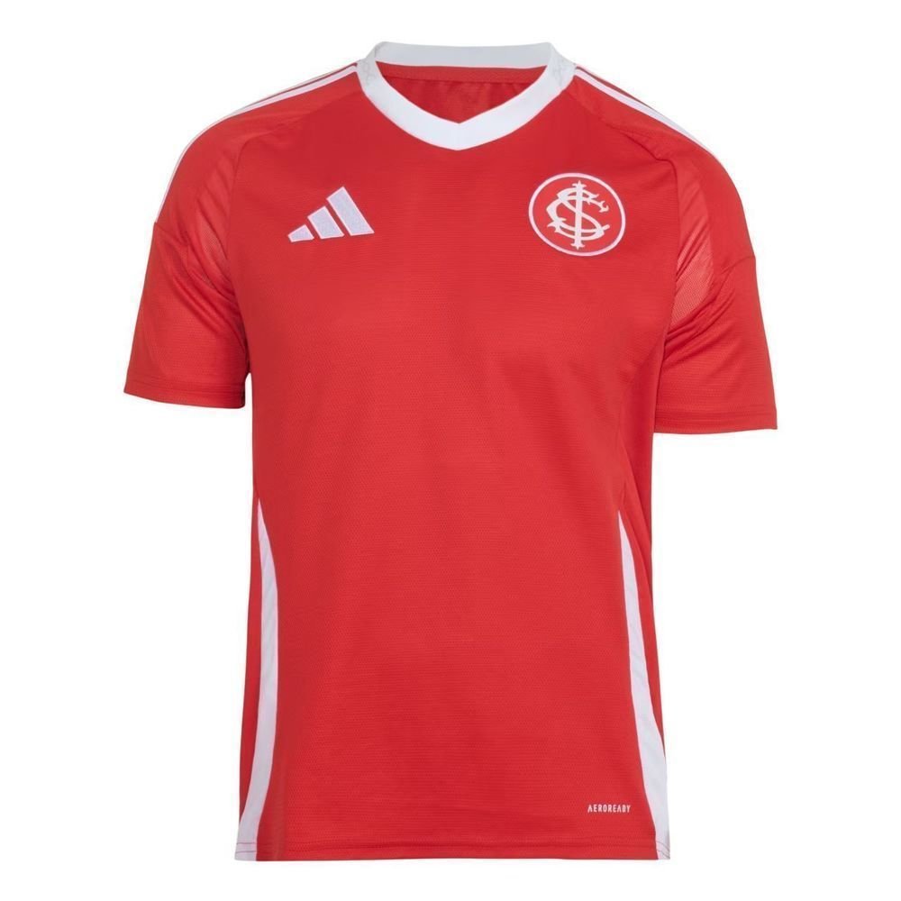 Camiseta Adidas M/C Internacional I 25/26 Masculina JI7590 Vermelho/Branco 1