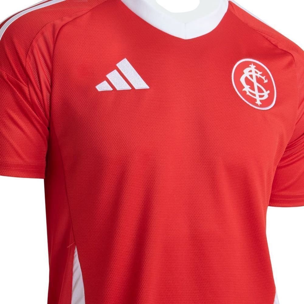 Camiseta Adidas M/C Internacional I 25/26 Masculina JI7590 Vermelho/Branco 3