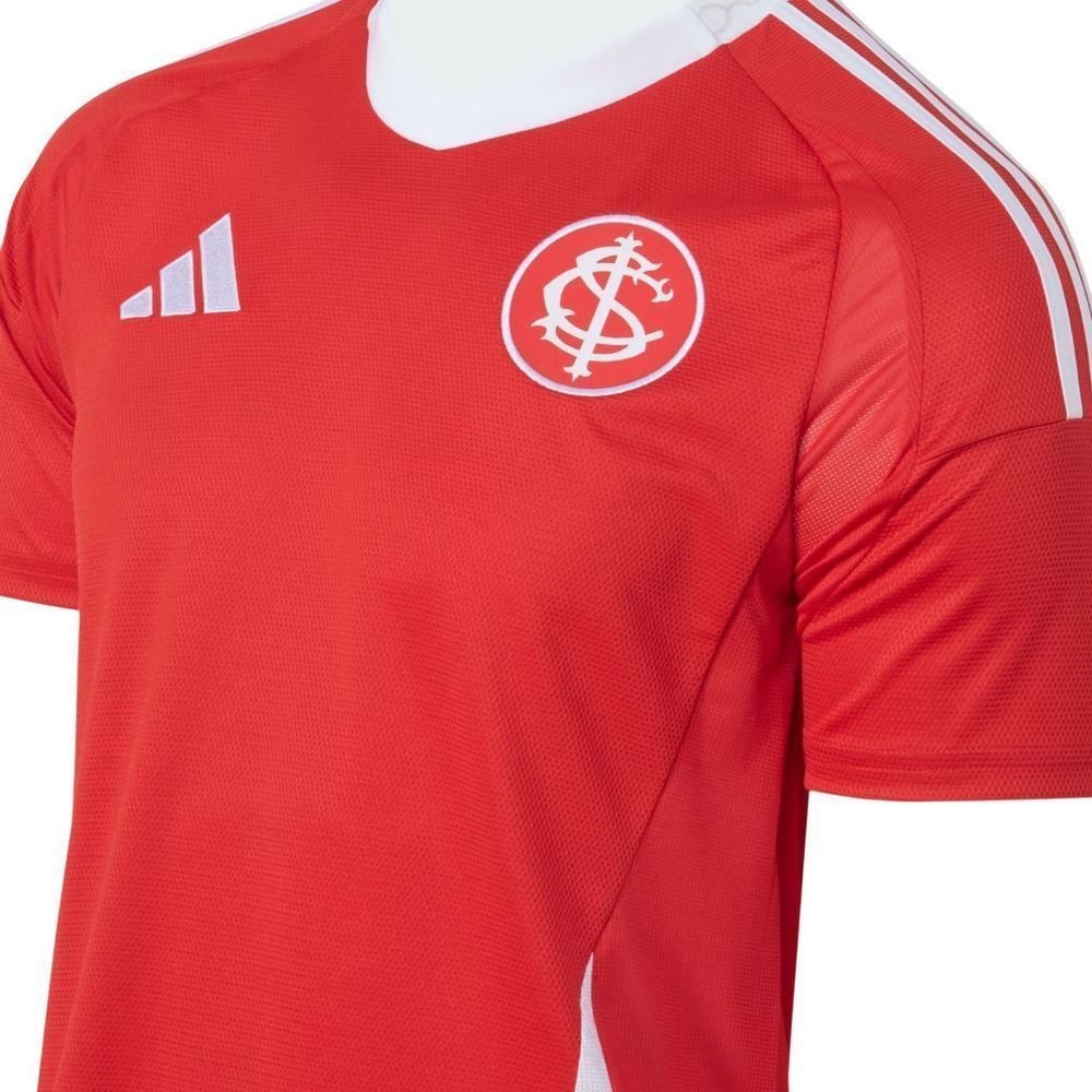 Camiseta Adidas M/C Internacional I 25/26 Masculina JI7590 Vermelho/Branco 4