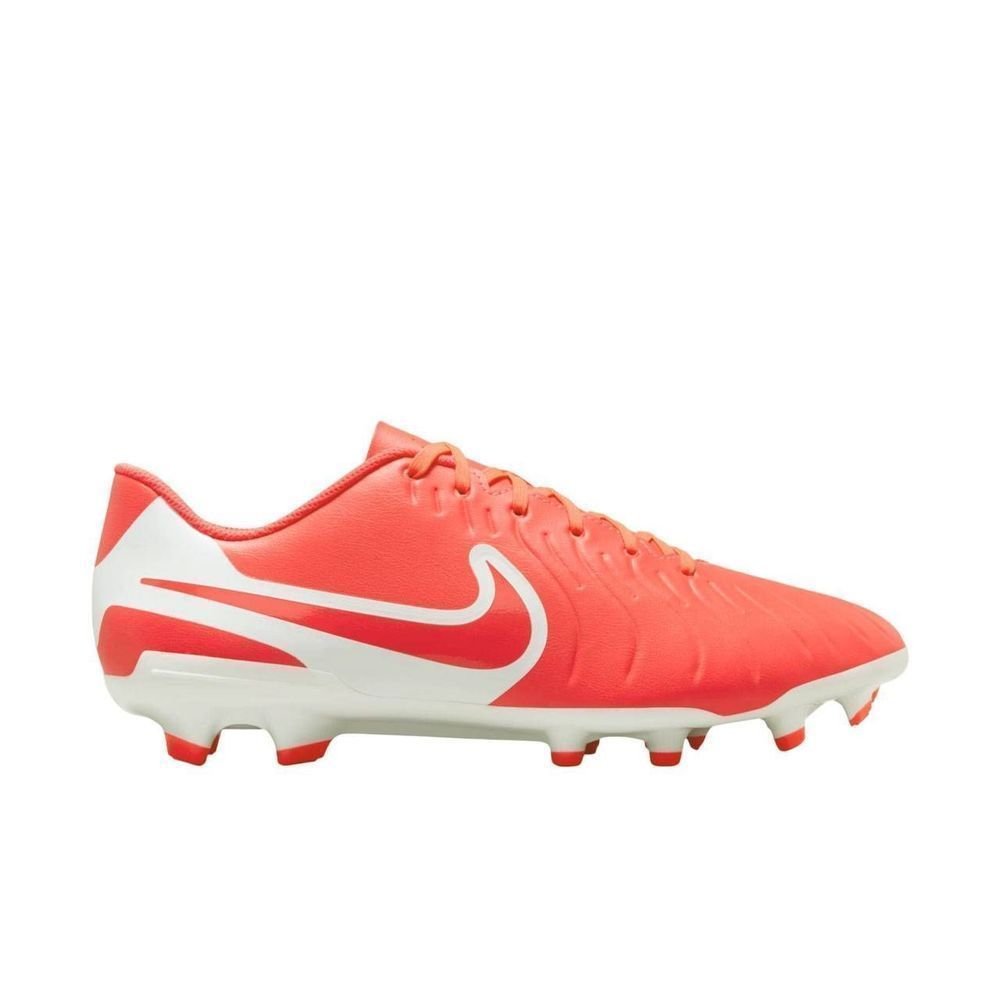 Chuteira Nike Campo Tiempo Legend 10 Club Masc DV4344-800 Rosa/Branco