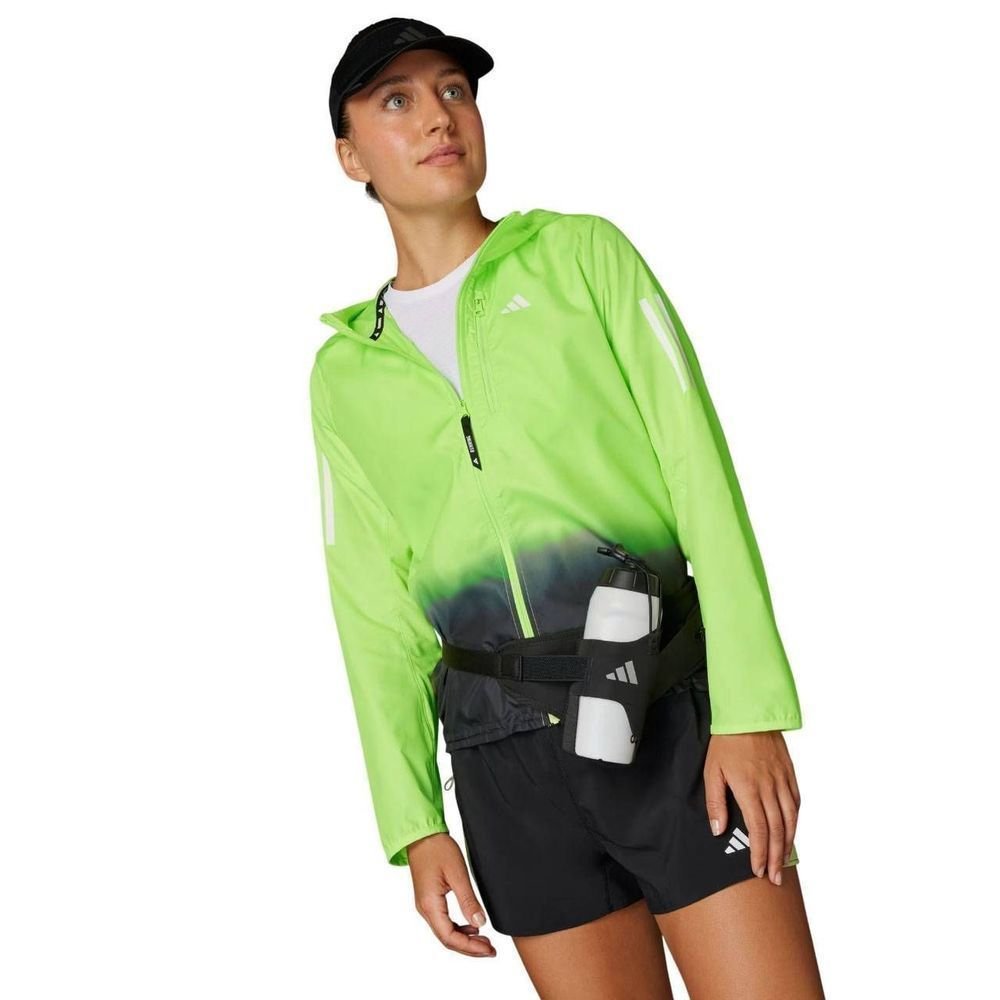 Jaqueta Corta Vento Adidas Own The Run Base Feminina JP0826 Verde 2