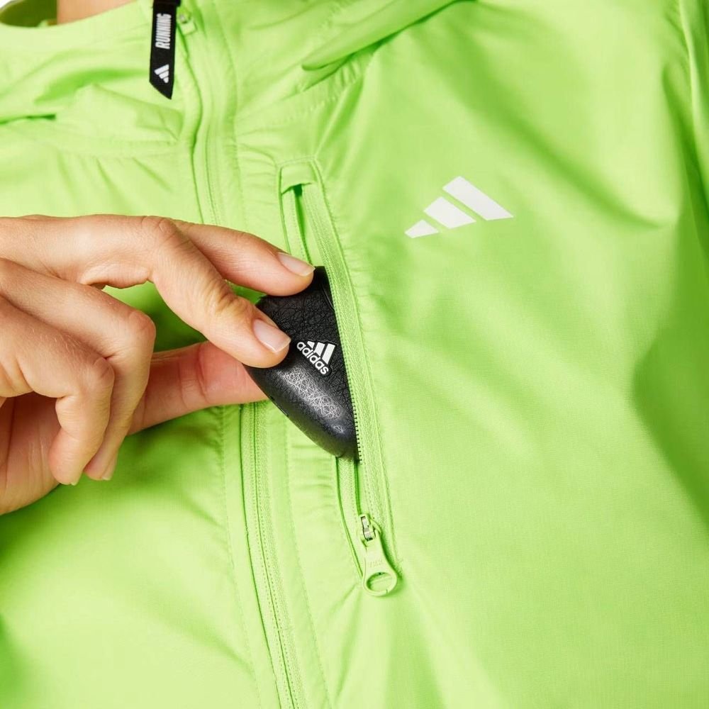 Jaqueta Corta Vento Adidas Own The Run Base Feminina JP0826 Verde 6