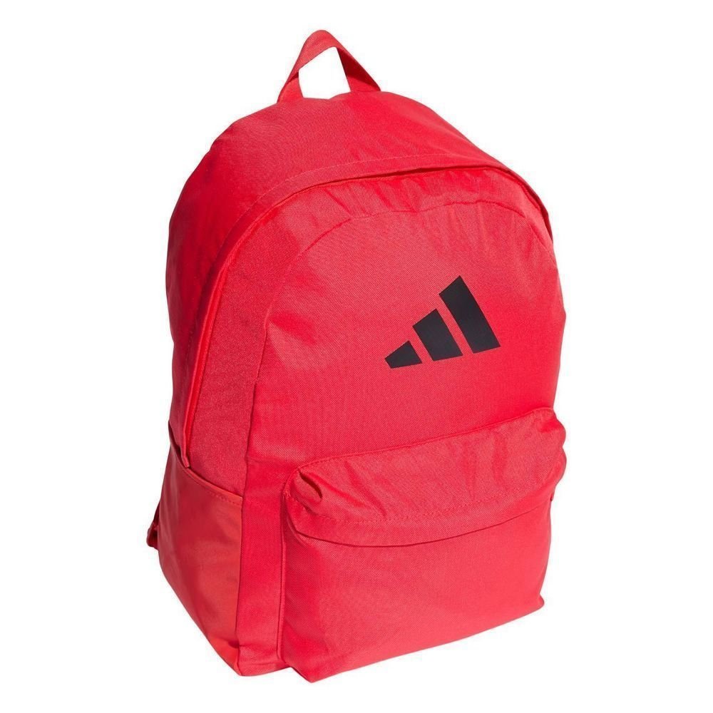 Mochila Adidas Classic 3 Bar Logo Unissex IS7052 Vermelho/Preto 2