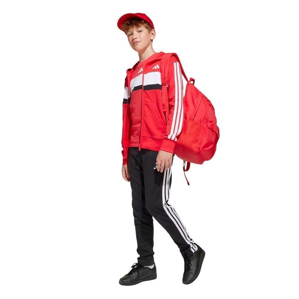 Mochila Adidas Classic 3 Bar Logo Unissex IS7052 Vermelho/Preto 3