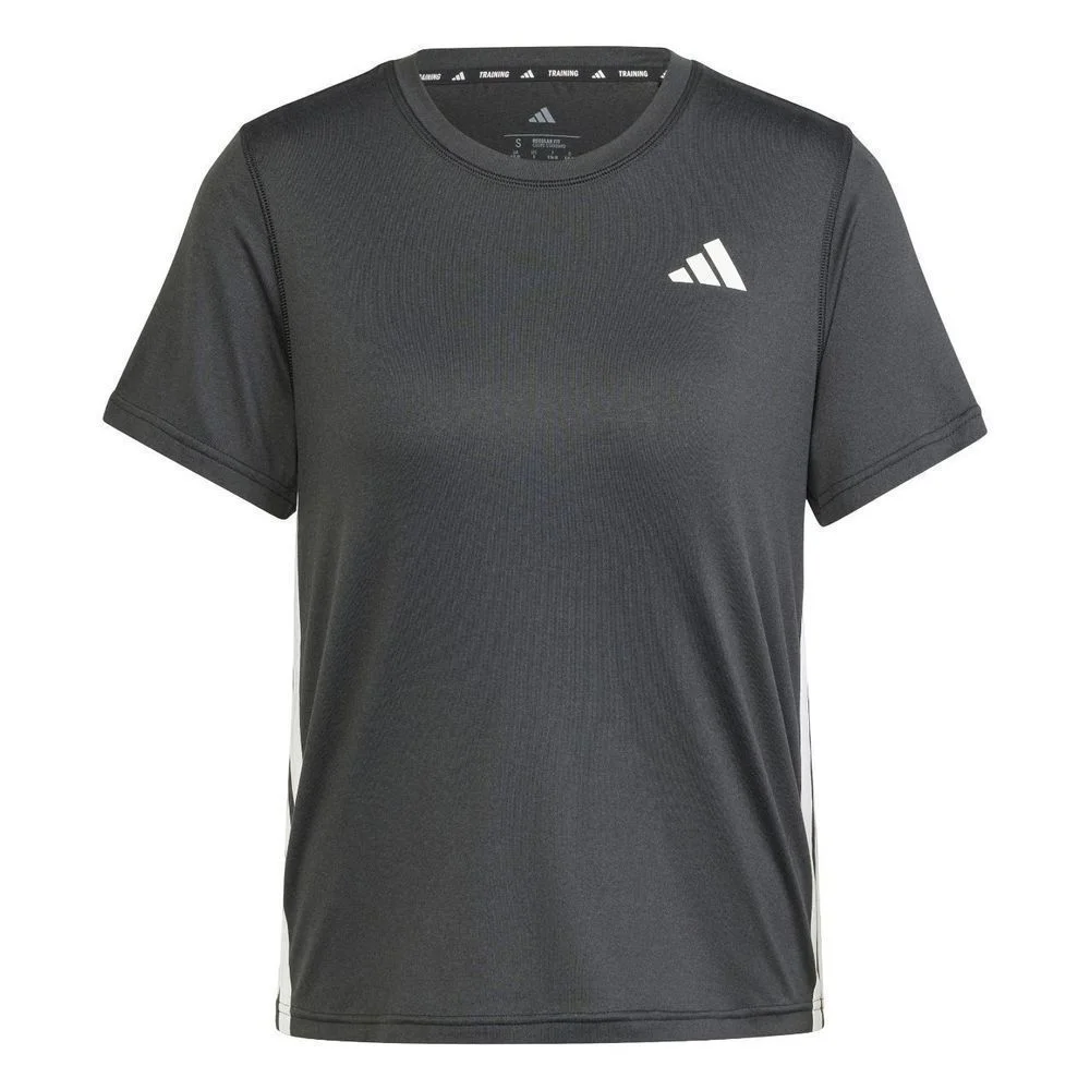Camiseta Adidas M/C Train Essentials 3-Stripes Fem JH1392 Preto 3