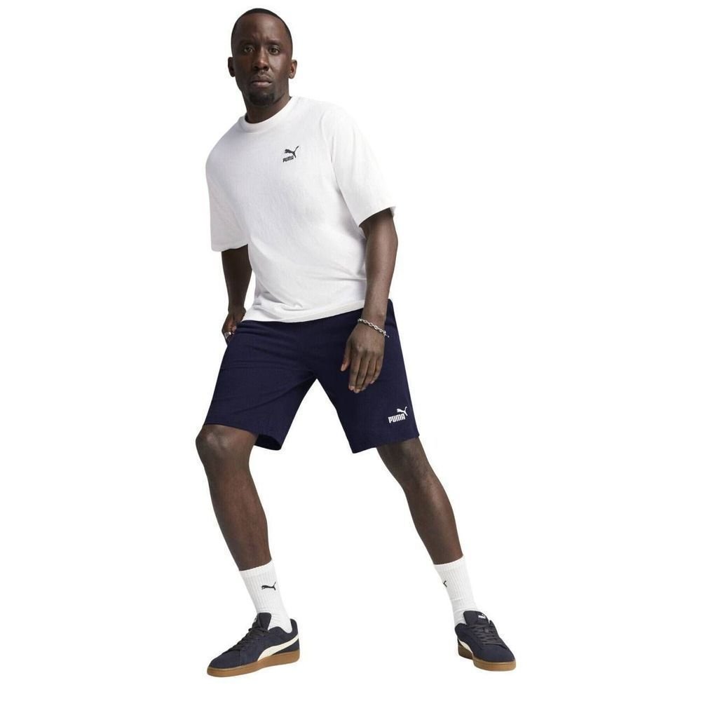 Shorts Puma Essentials NO.1 Logo 10 Masculino 682600-16 Azul Marinho 5