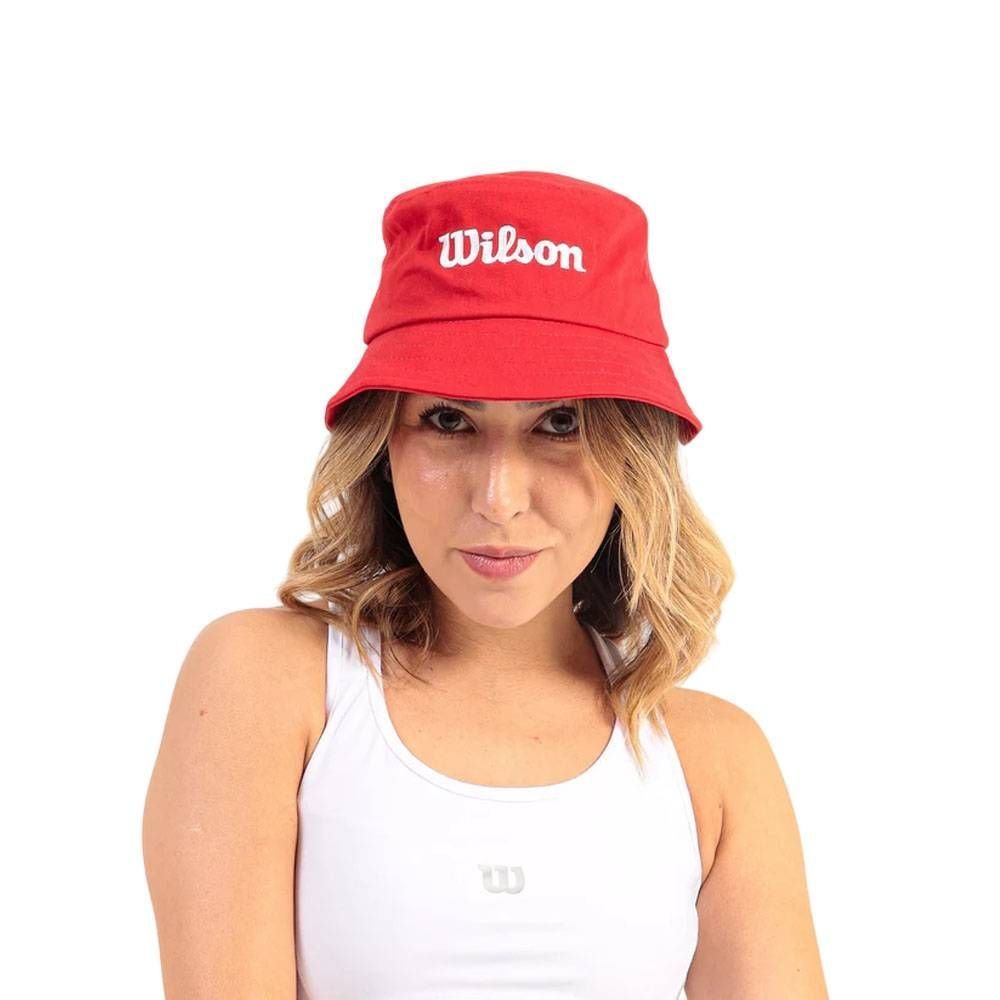 Chapéu Bucket Wilson Basic Unissex BN1123UNVM Vermelho/Branco 2