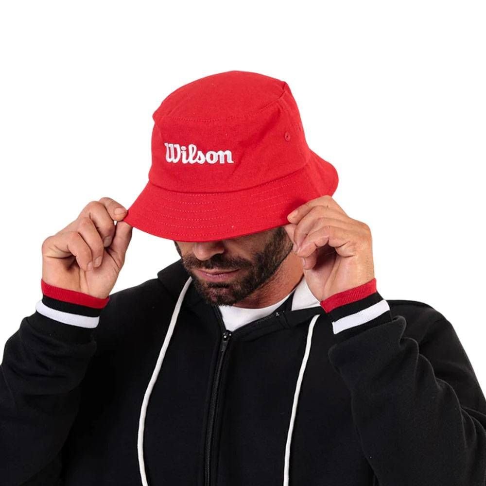 Chapéu Bucket Wilson Basic Unissex BN1123UNVM Vermelho/Branco 3