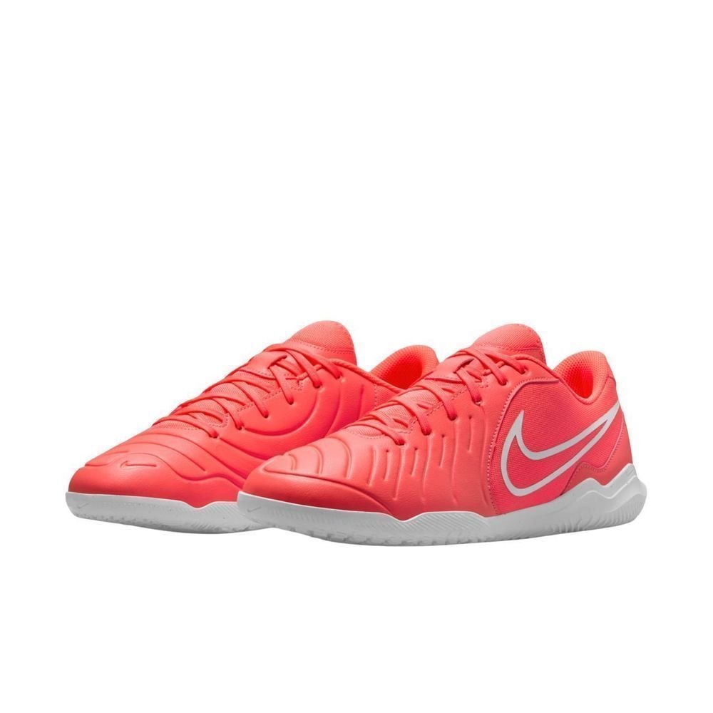 Chuteira Nike Futsal Tiempo Legend 10 Club Masc DV4343-800 Laranja/Branco 8