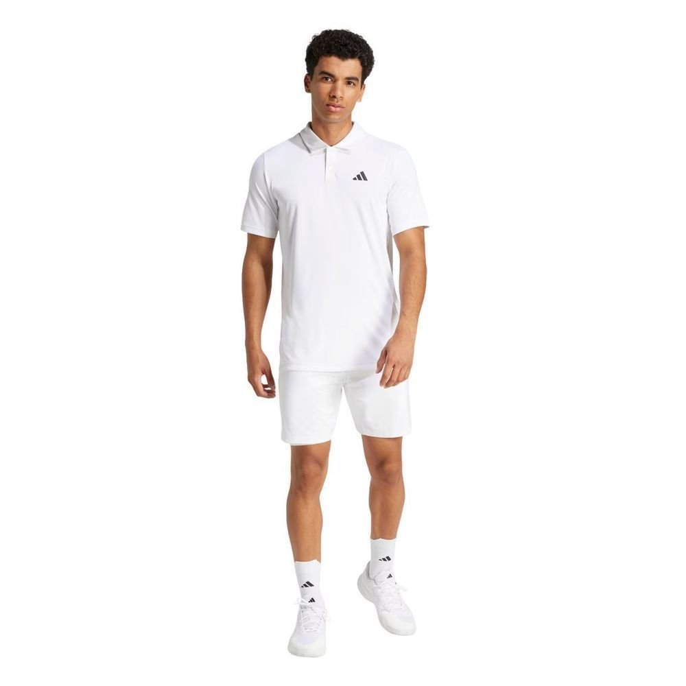 Camisa Adidas M/C Club Polo Masculina JD8636 Branco/Preto 5