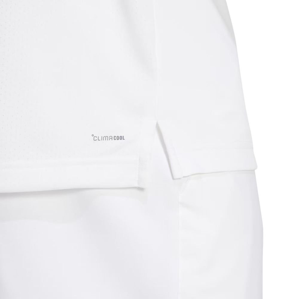 Camisa Adidas M/C Club Polo Masculina JD8636 Branco/Preto 6