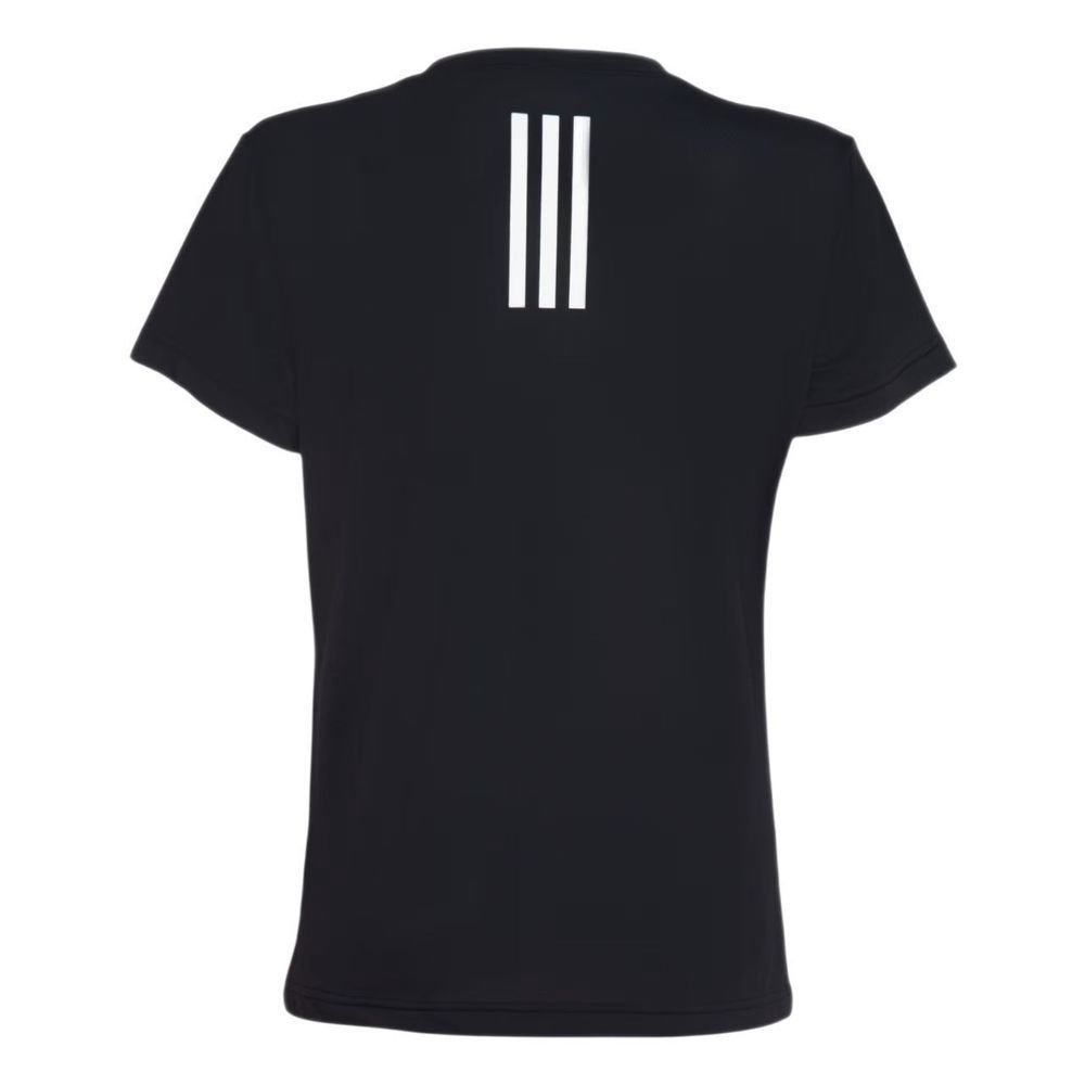 Camiseta Adidas M/C Own The Run 3 Listras Feminina JV6518 Preto 2