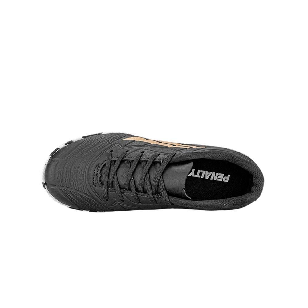 Chuteira Juvenil Penalty Society Matis Kids XXI 246241-9040 Preto/Dourado 3