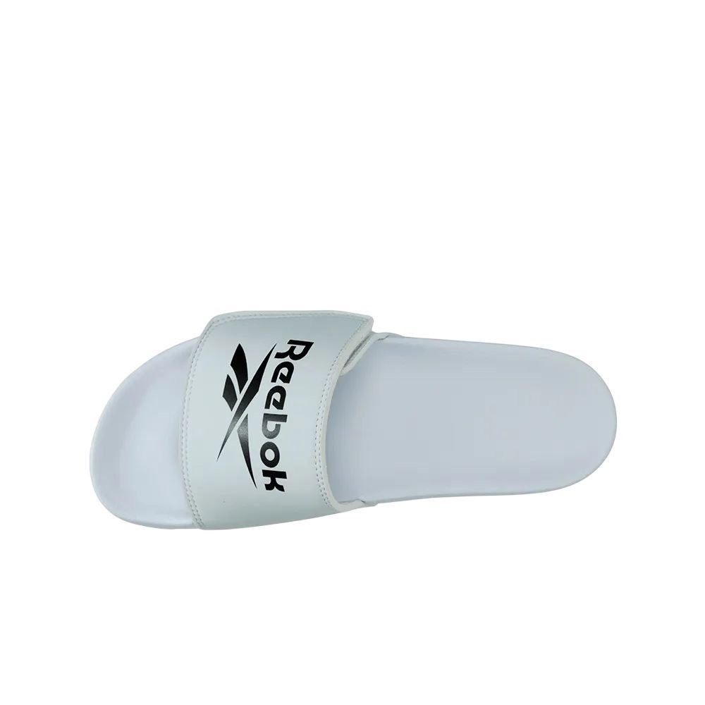 Chinelo Reebok Slide Velcro Unissex UCHI002-BRLBC Branco/Preto 3