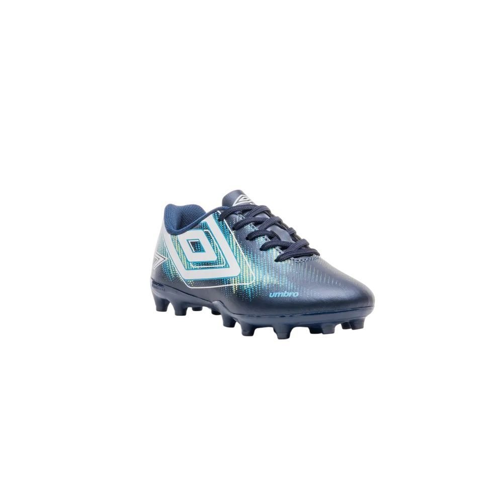 Chuteira Juvenil Umbro Campo Heatmap Jr U07FB00337-723 Azul Marinho/Azul Claro 3