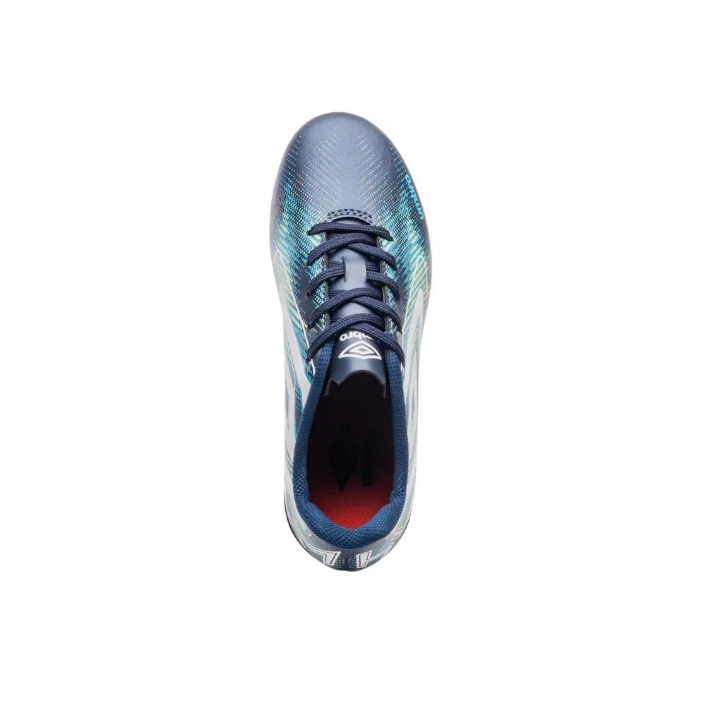 Chuteira Juvenil Umbro Campo Heatmap Jr U07FB00337-723 Azul Marinho/Azul Claro 4