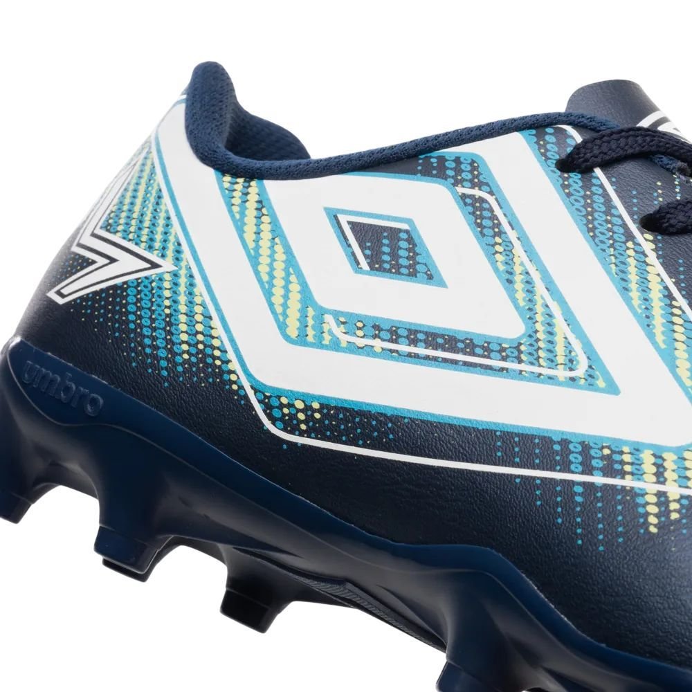 Chuteira Juvenil Umbro Campo Heatmap Jr U07FB00337-723 Azul Marinho/Azul Claro 7