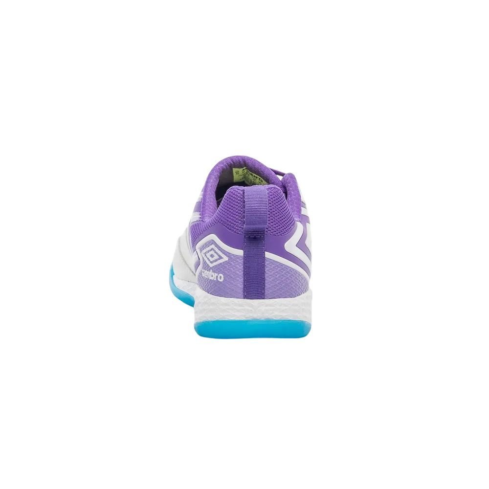 Chuteira Umbro Futsal Pro 5 Bump Masculina U01FB041-203 Branco/Roxo 5