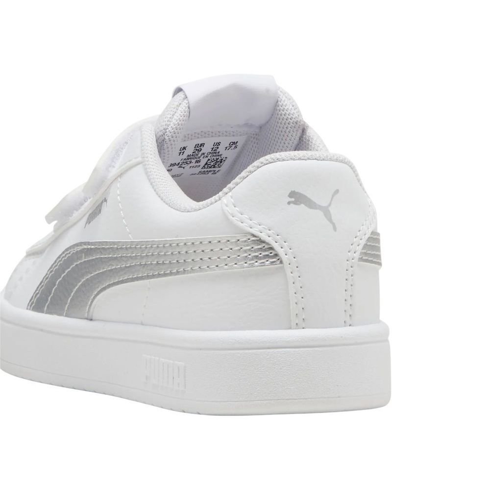 Tênis Juvenil Puma Rickie Classic V Ps 394253-16 Branco/Prata 5